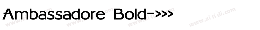 Ambassadore Bold字体转换